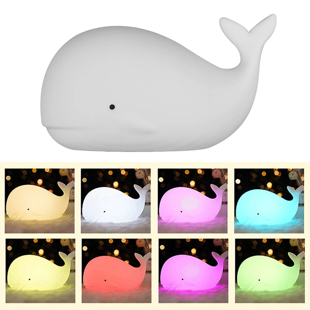 Veilleuse enfant baleine multicolore - Baléo